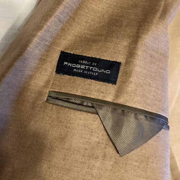 Banana Republic Khaki Sport Coat Blazer, 38R Slim Fit, new with tags - Picture 8 of 10